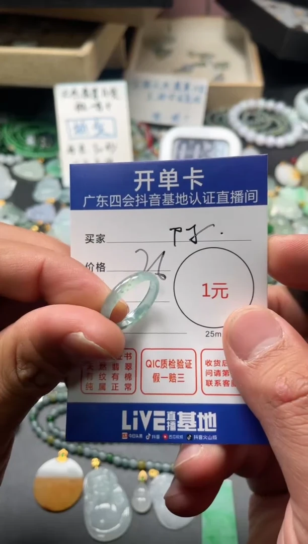 颈饰未镶嵌翡翠陈*挂件