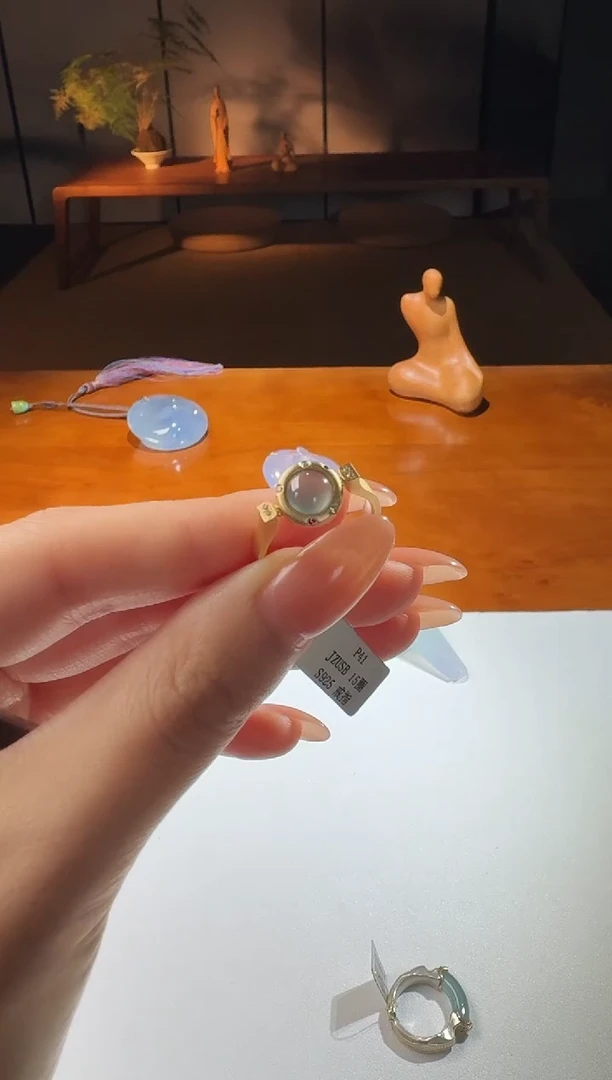 【闪购商品】翡翠戒指银S925镶嵌【鑫鑫】