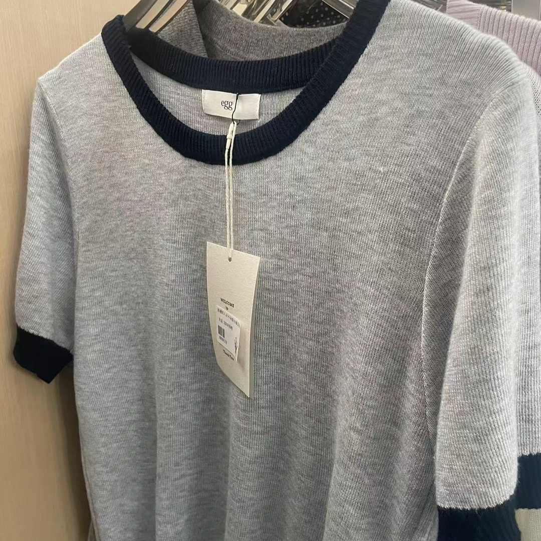 【内搭合集】新款短袖T恤时尚休闲百搭灰色圆领半袖夏季简约均码