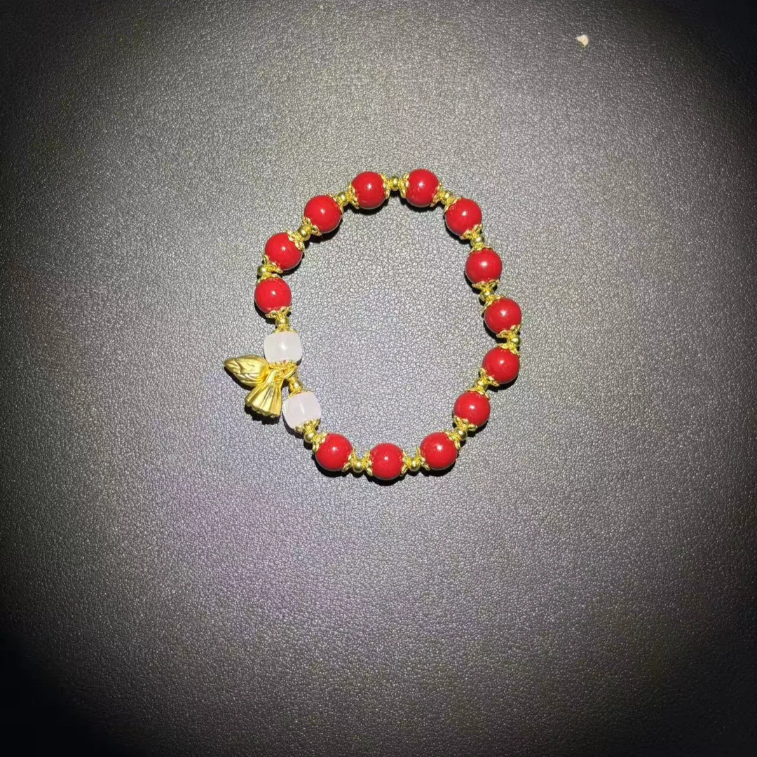 含辰砂工艺品1072-朱砂好运常在精选手串 无礼盒