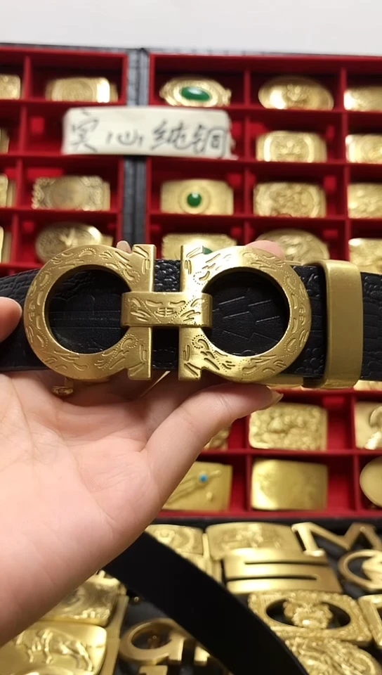 纯铜腰带扣头88自动扣一整套