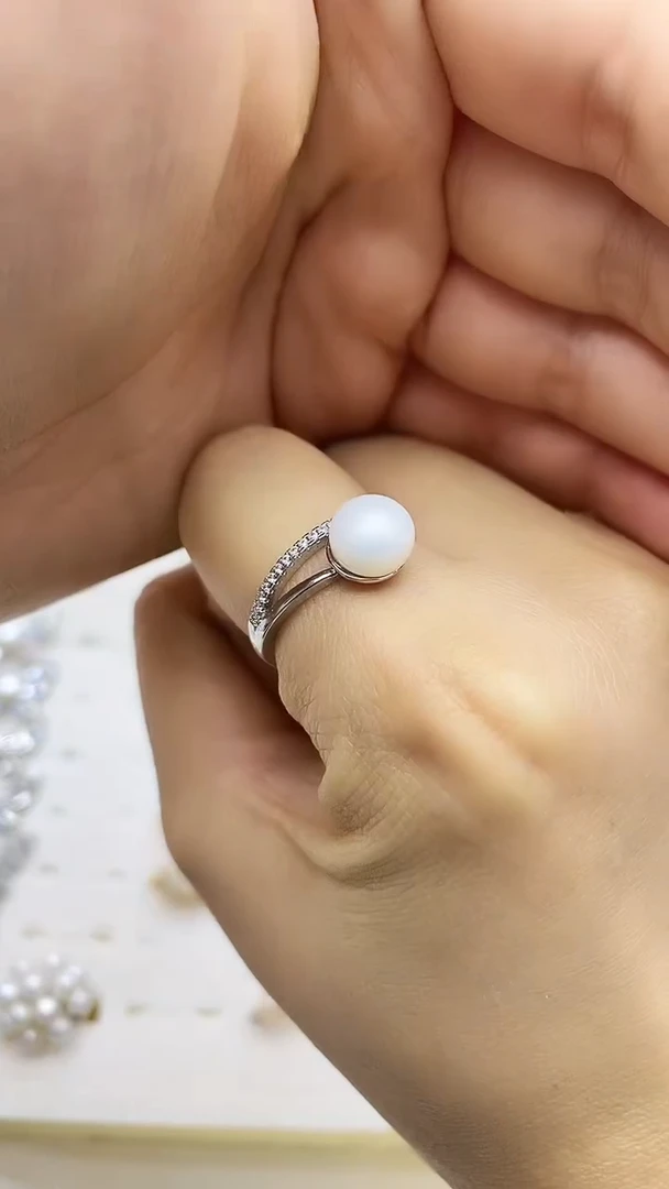 未镶嵌戒指淡水珍珠多样性发其一