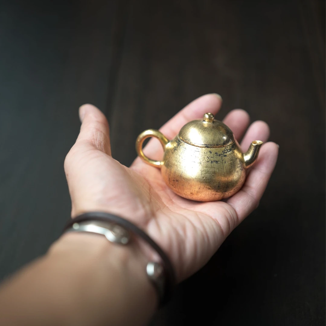 松风-小泡壶（金）-茶器-茶道-茶具