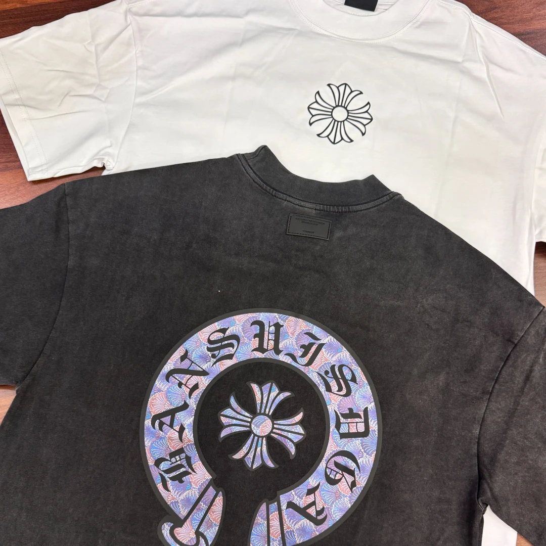 重磅纯棉做旧时尚【十字架】短袖T恤，男女同款。