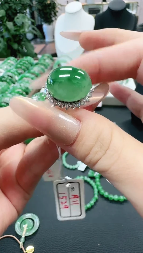 未镶嵌1石英质玉（非洲翠）/3904