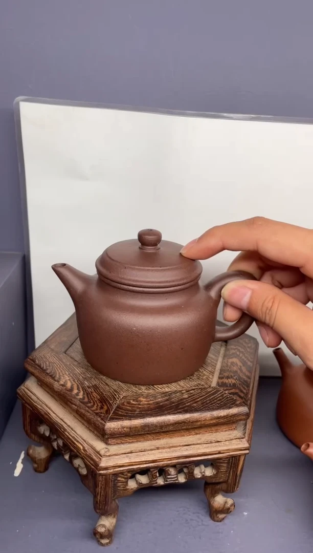 茶壶紫砂台西紫泥 剑流德钟