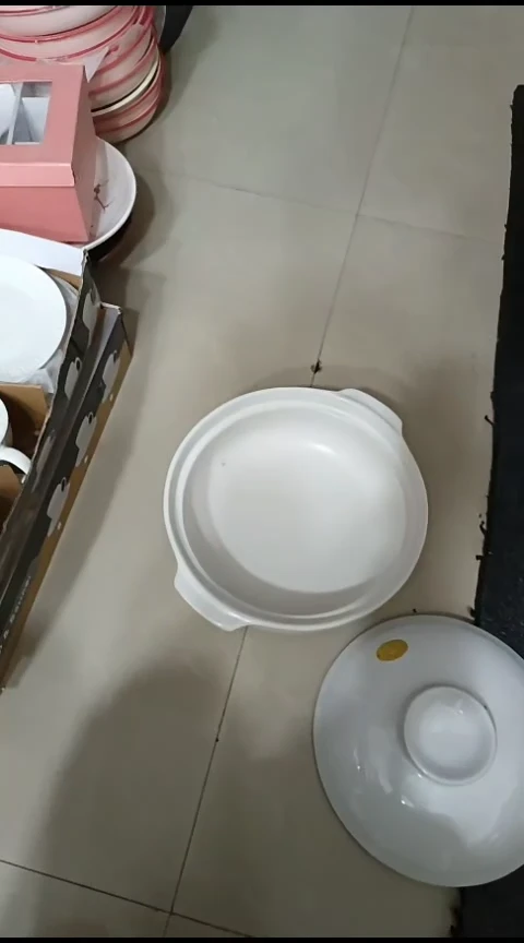 瓷24厘米白色砂锅