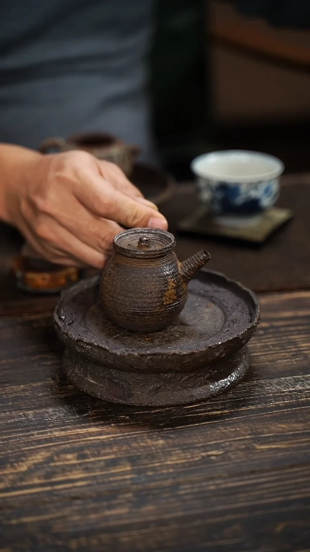 全手工制作 南蛮侧把壶  80cc