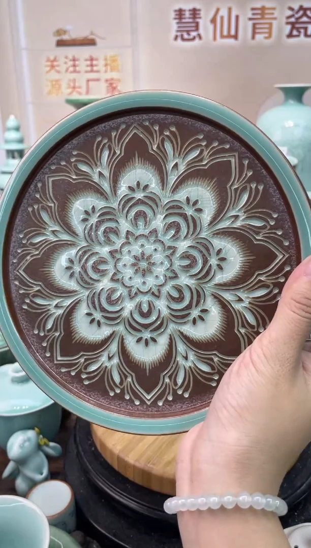 瓷纯手工  慧仙青瓷 龙泉青瓷大促