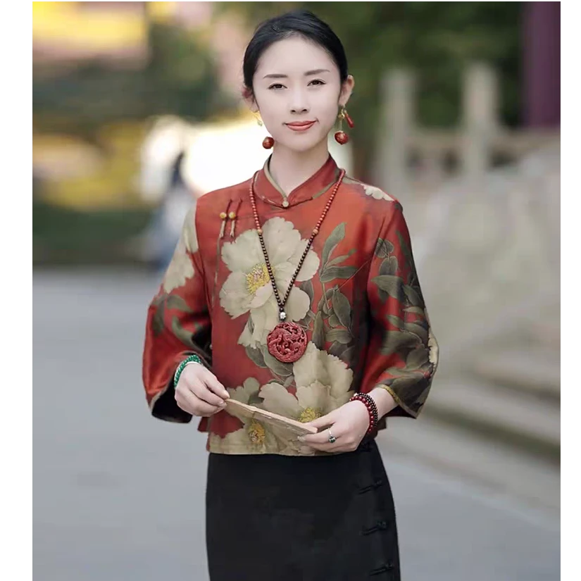 GSJJ-新中式国风旗袍小上衣