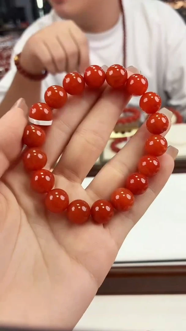 南红玛瑙瓦西手串11+未镶嵌一个/条