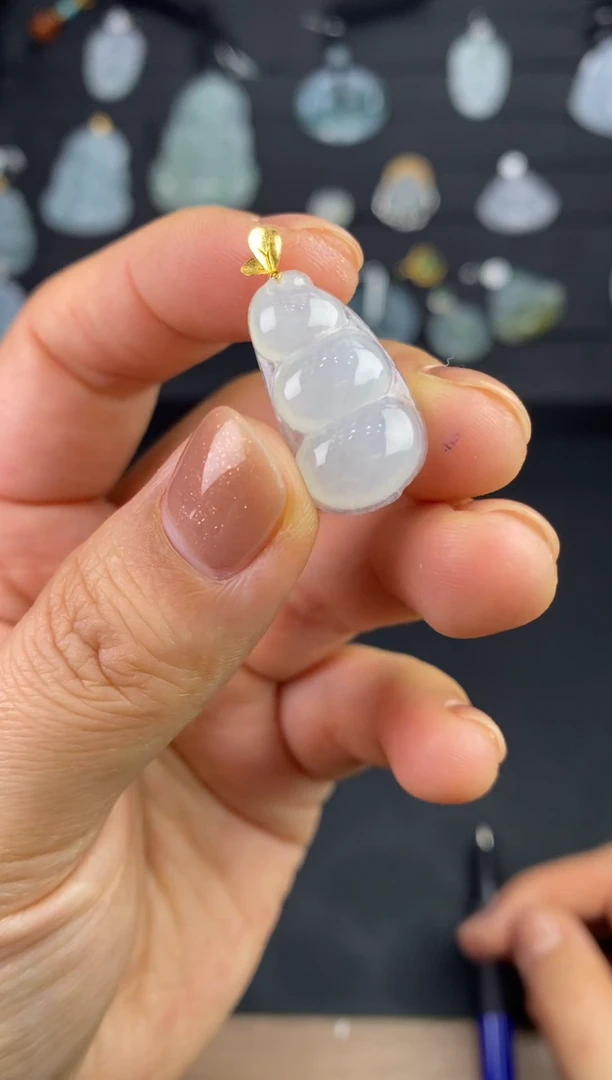 18K金镶嵌定制翡翠JJ0096