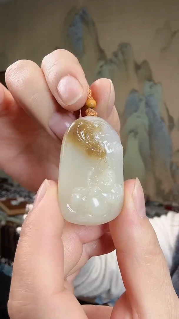 颈饰未镶嵌和田玉.