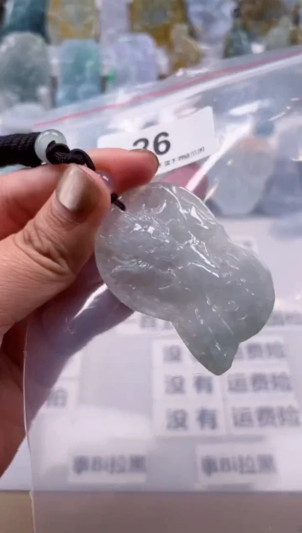【闪购商品】翡翠颈饰未镶嵌天然缅甸A货翡翠26