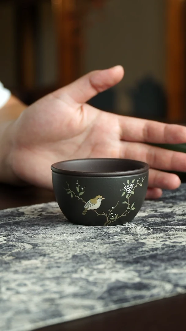 茶杯紫砂31号宜兴紫砂原矿作品