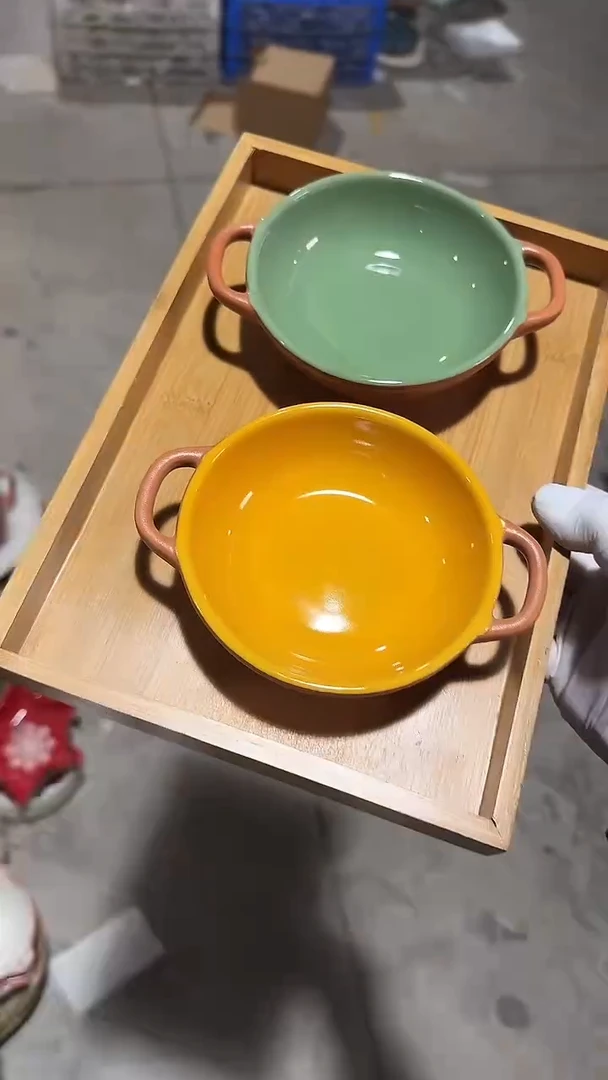 陶瓷2个小号双耳 微瑕凑满20元包邮