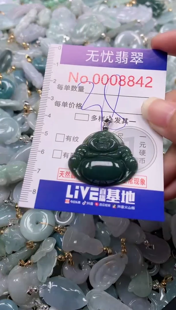 吊坠(不含链)未镶嵌翡翠8842