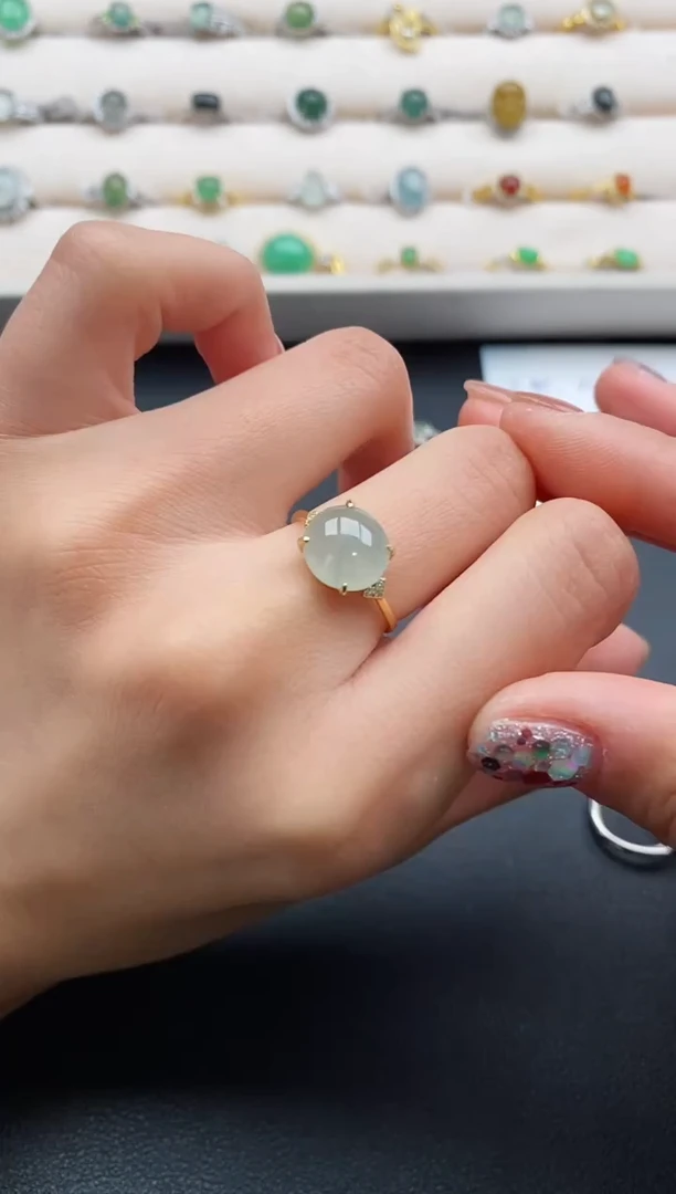 银S925镶嵌戒指翡翠111111111+3