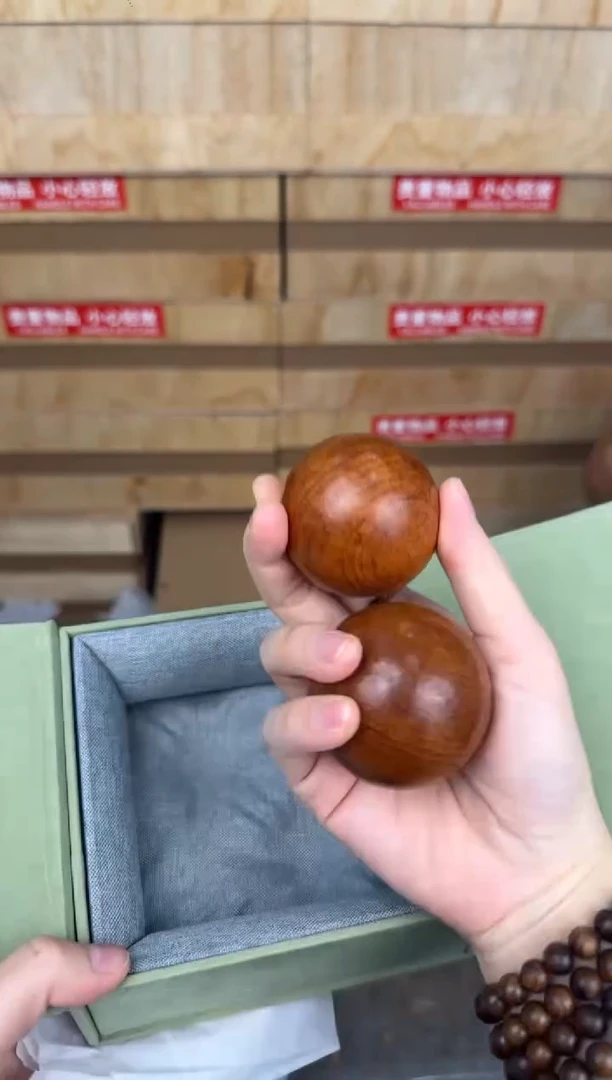 慈木器文玩阁花梨木手盘球链接@@SP144