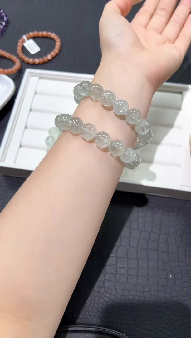 水晶手链未镶嵌20f多样性发其一【1条】默认微瑕12mm