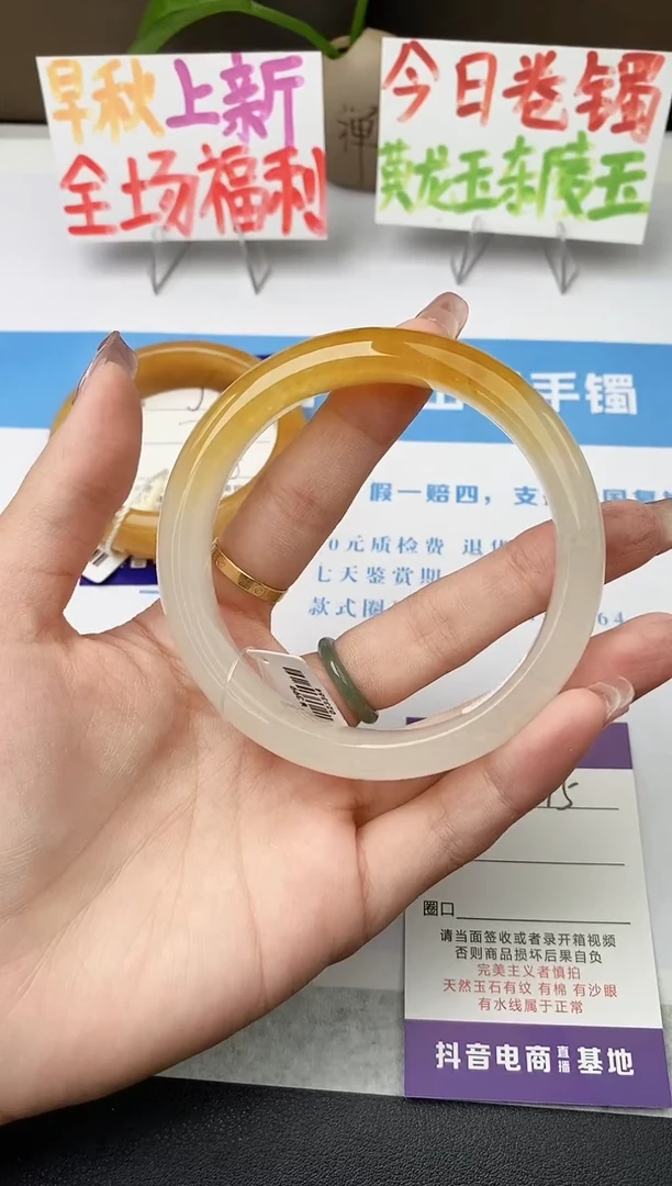 未镶嵌手镯石英质玉j75-HB多样性发货61+