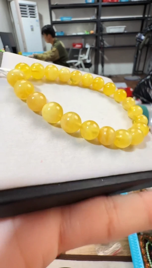 手链蜜蜡未镶嵌晶8993 约8mm