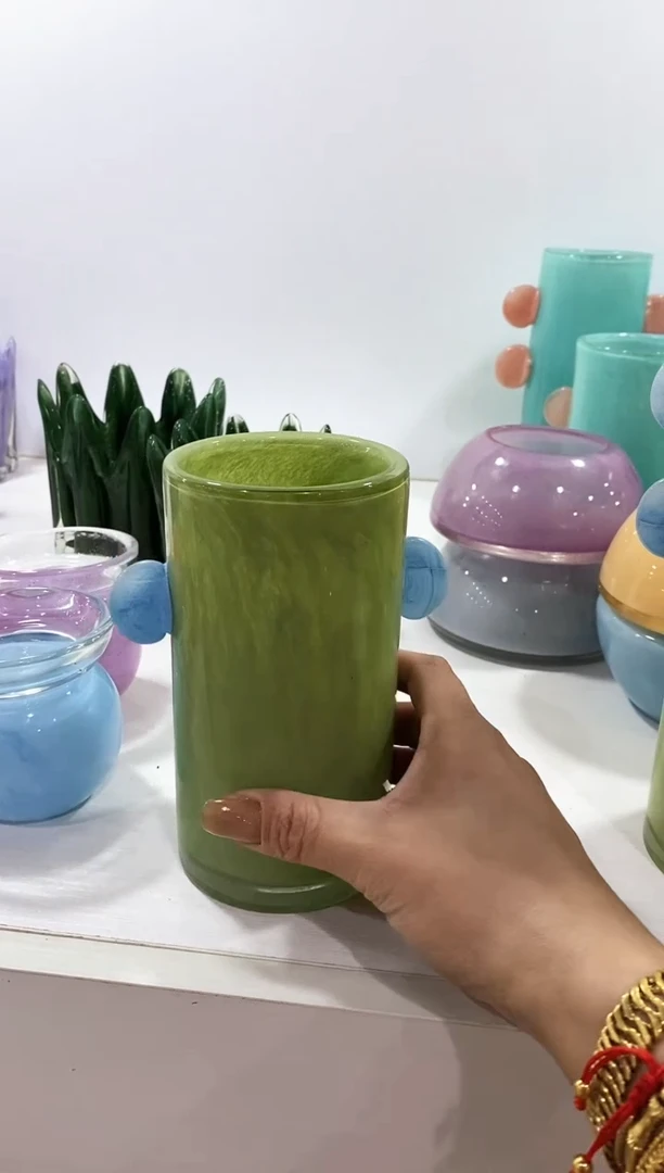 慕忆家手作琉璃花瓶小号