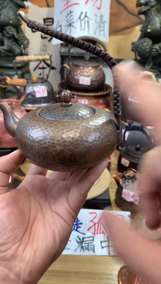 全紫铜飞天老铜壶纯铜高端老铜壶