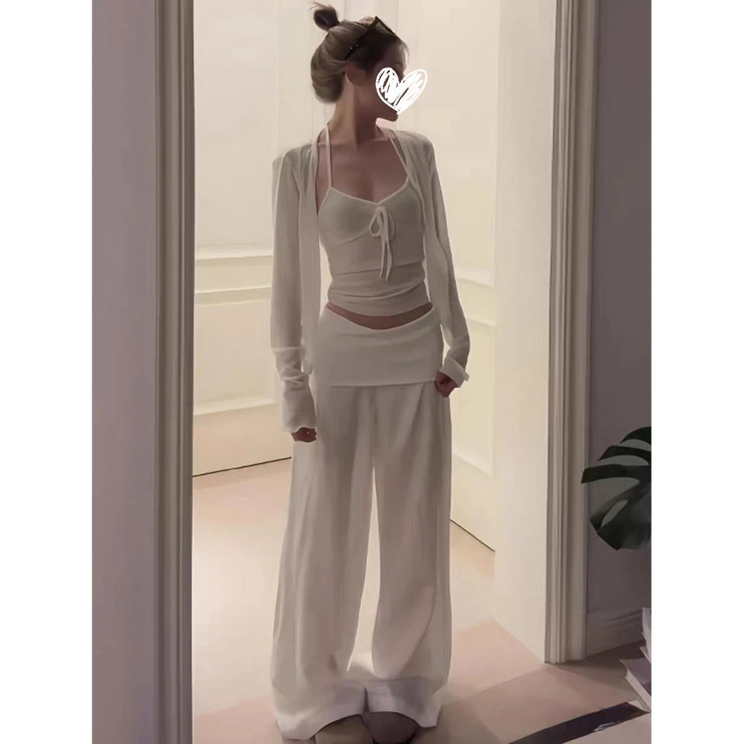纯欲风清冷贵气感穿搭套装女2025新款巨好看两件套早秋装