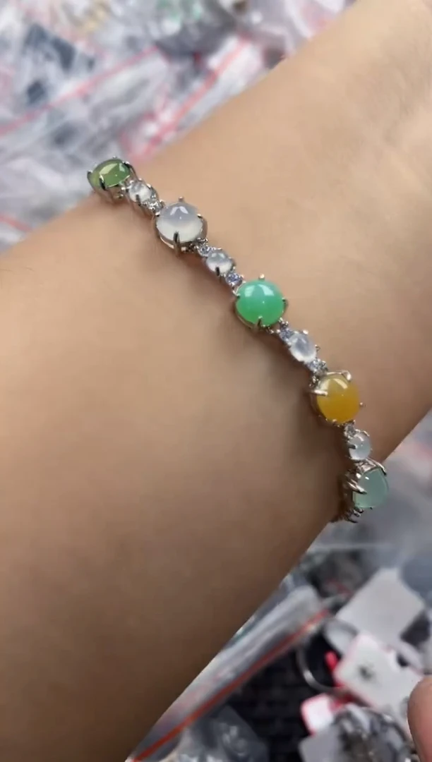 银S925镶嵌戒指翡翠999   6