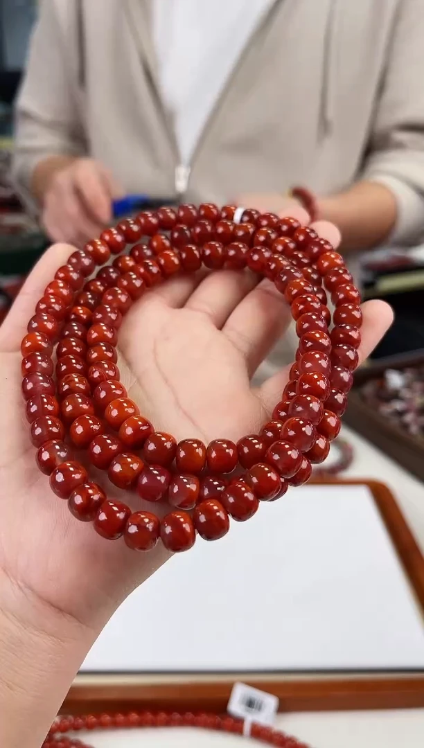 【闪购商品】南红玛瑙瓦西老型多圈8+未镶嵌一个/条