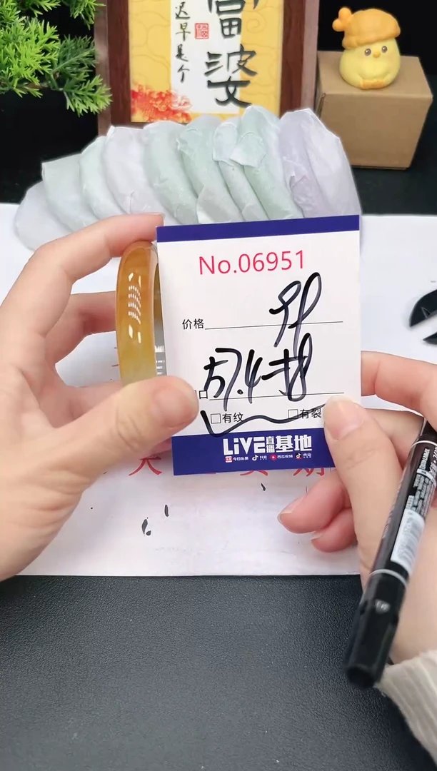 未镶嵌手镯翡翠6951