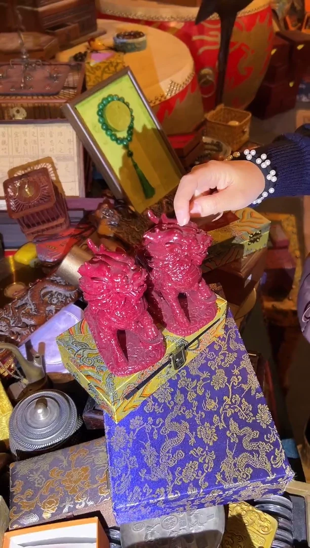 天然辰砂朱麒麟一