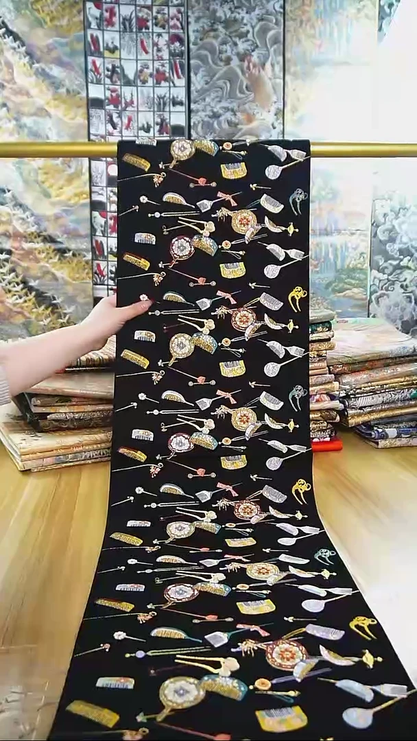 【闪购商品】织绣织锦60细密织梳子发簪