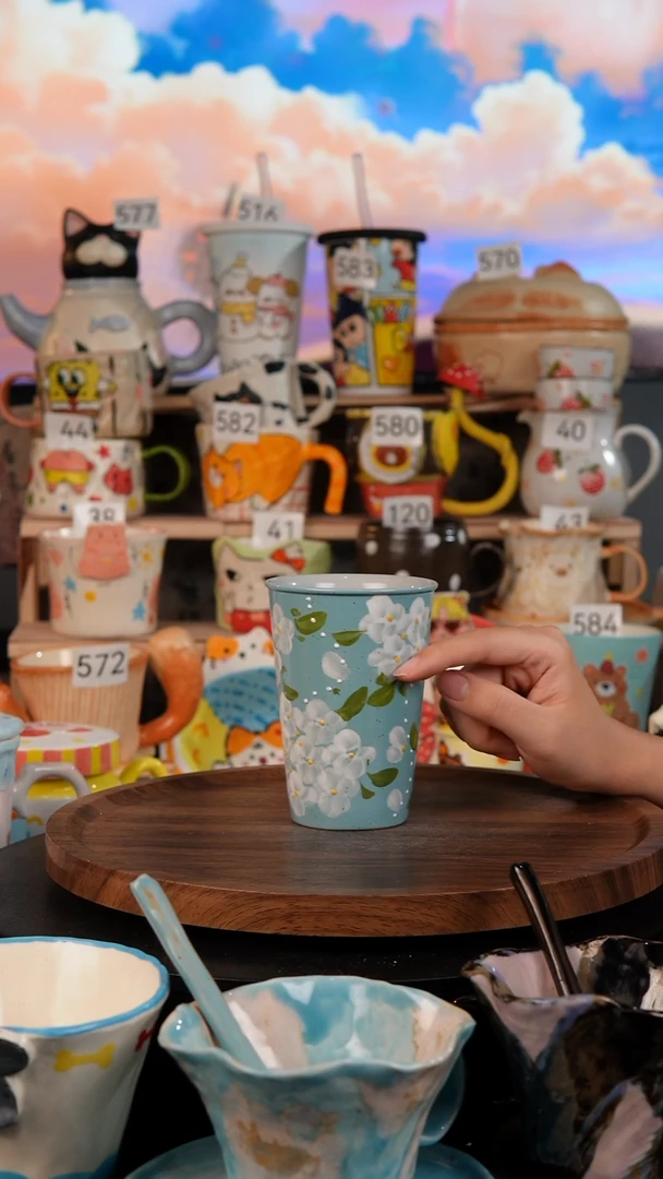 陶瓷双饮款景德镇手工陶瓷