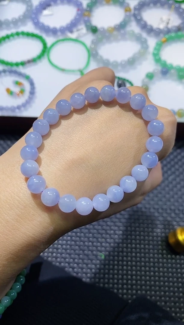 散珠翡翠爱****前卡8手串