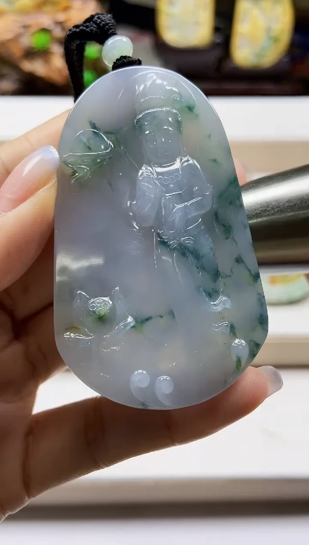 颈饰未镶嵌翡翠翡翠A货