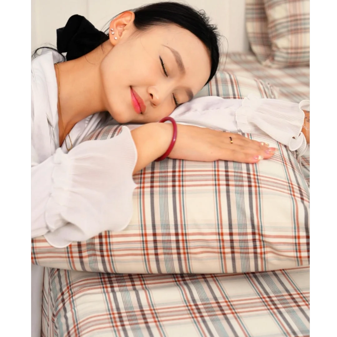 庄织2025新！厚织100%棉加厚老粗布三件套原创设计师棉床单包邮