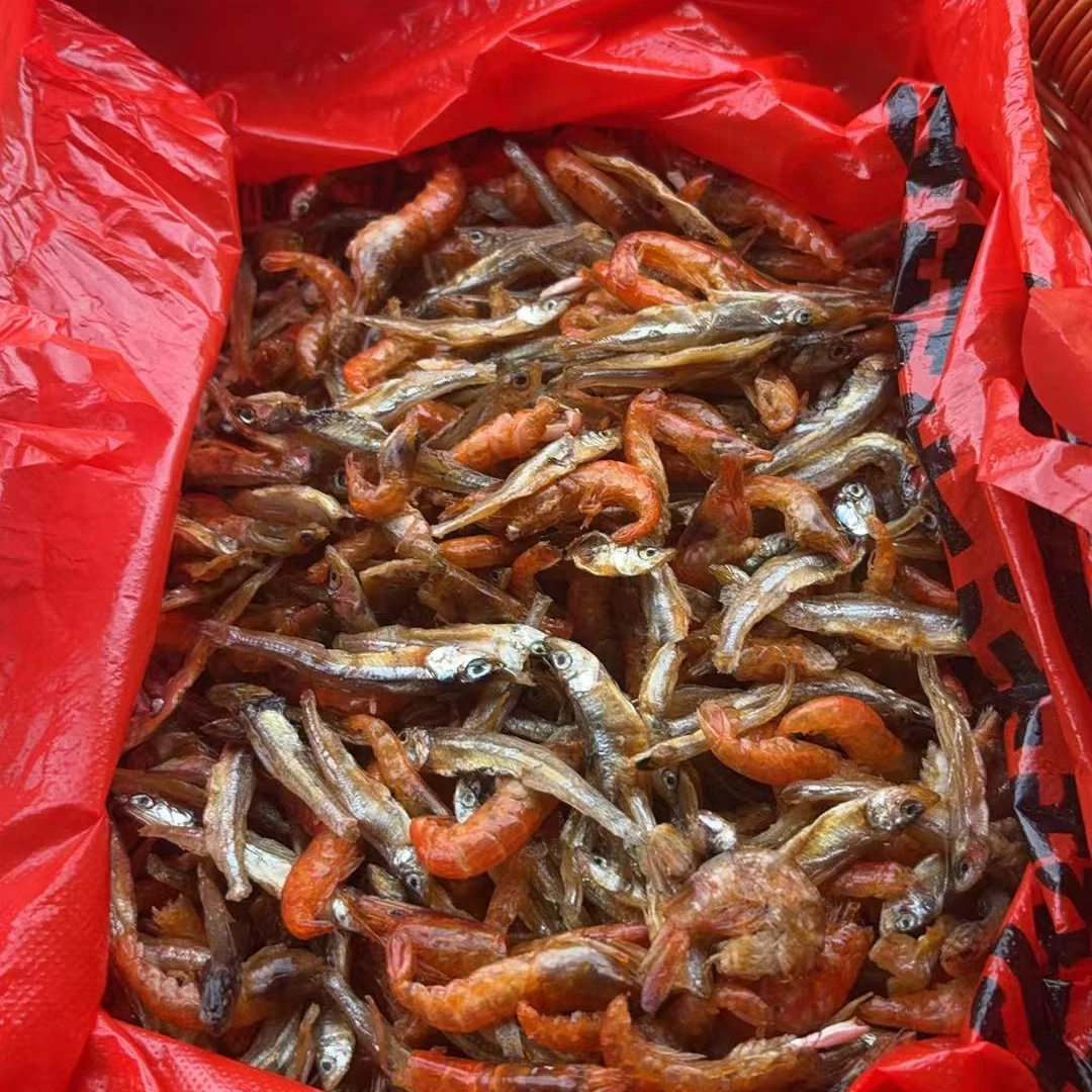 淡水小鱼小虾干老乡自家晾晒