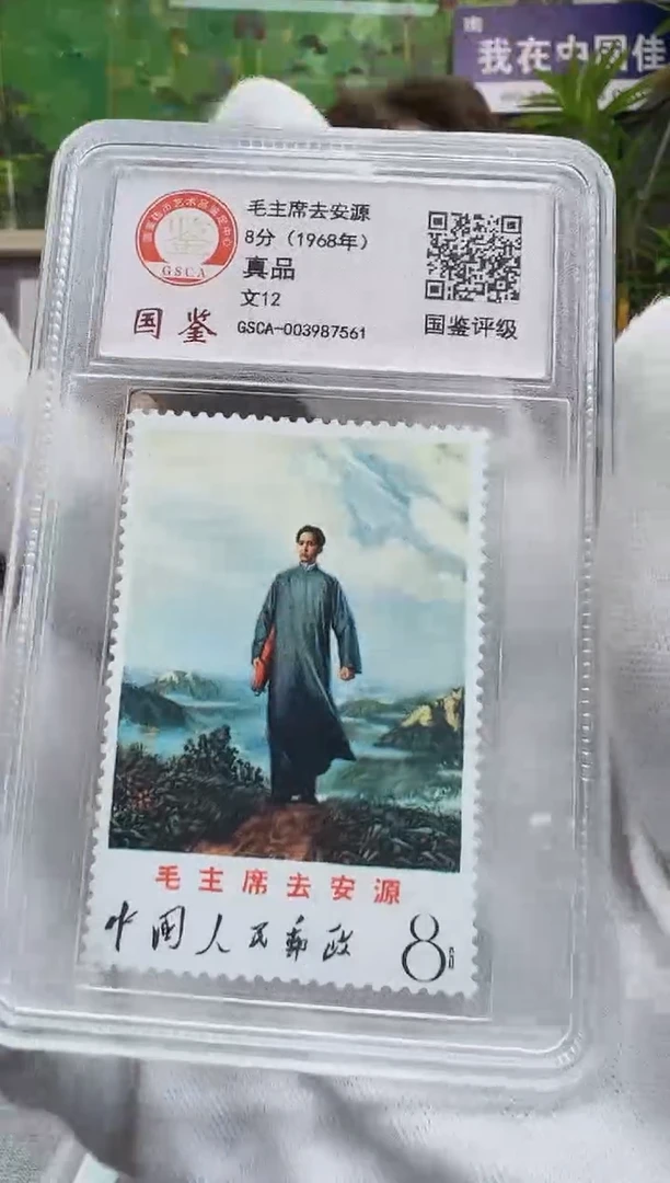 文12 去安源邮票 封装评级 邮票