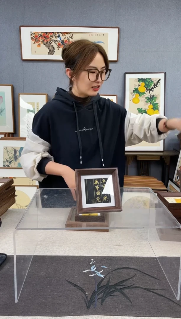 【闪购商品】国画5寸-小摆台作品-平安喜乐