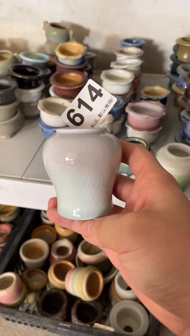 瓷片614知木小芳花盆