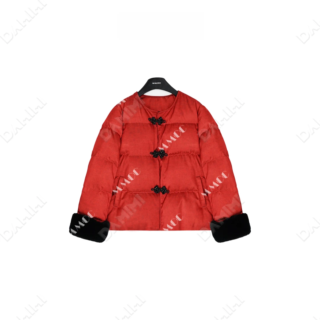 【福常在】新中式90白鸭绒羽绒服女冬款保暖拜年服MCFYR1590