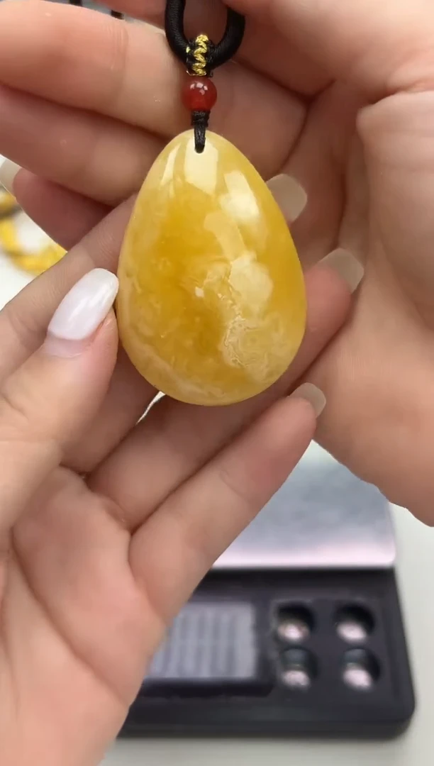 裸石蜜蜡未镶嵌琥珀蜜蜡吊坠