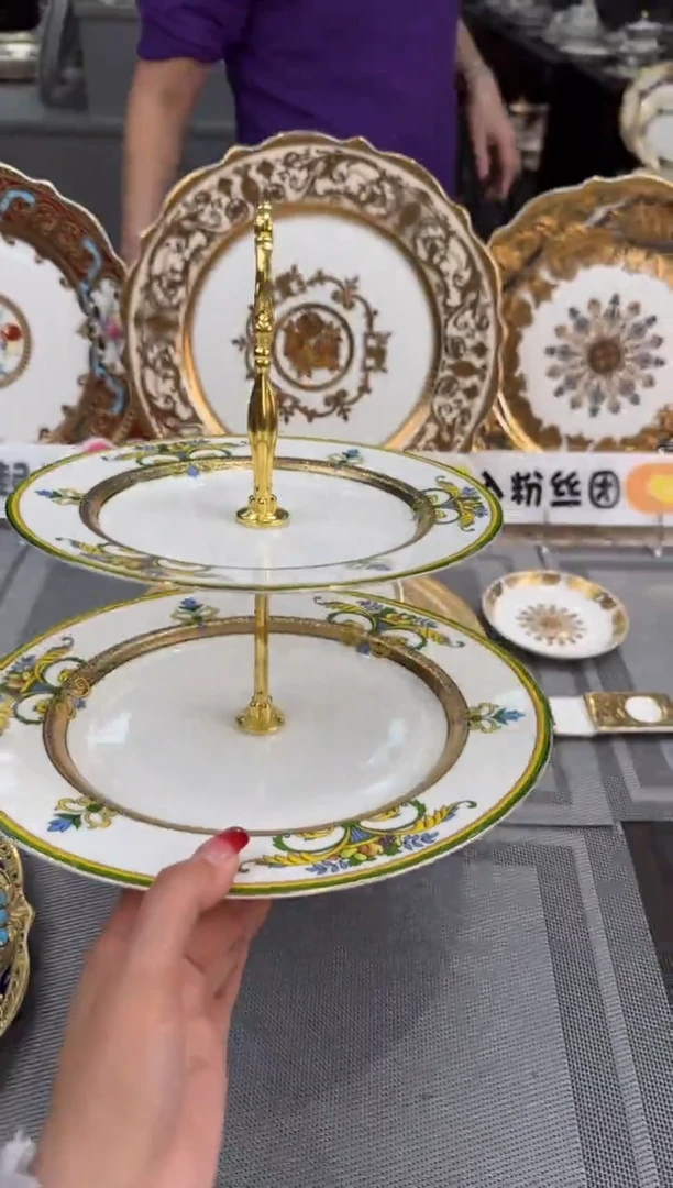 【闪购商品】瓷片2层串盘 1个 孤品 微瑕 只有一单