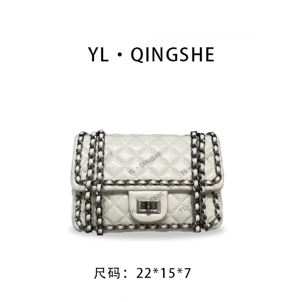 【Elin定制】2025年秋冬新款女包时尚设计单肩包ZT-D7192-奶白