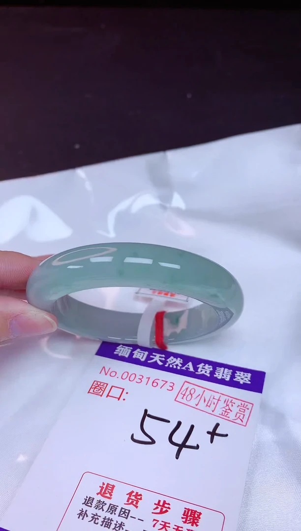未镶嵌手镯翡翠54（48小时鉴赏期 ）