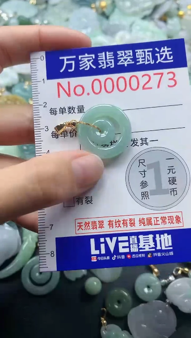 吊坠(不含链)未镶嵌翡翠0273