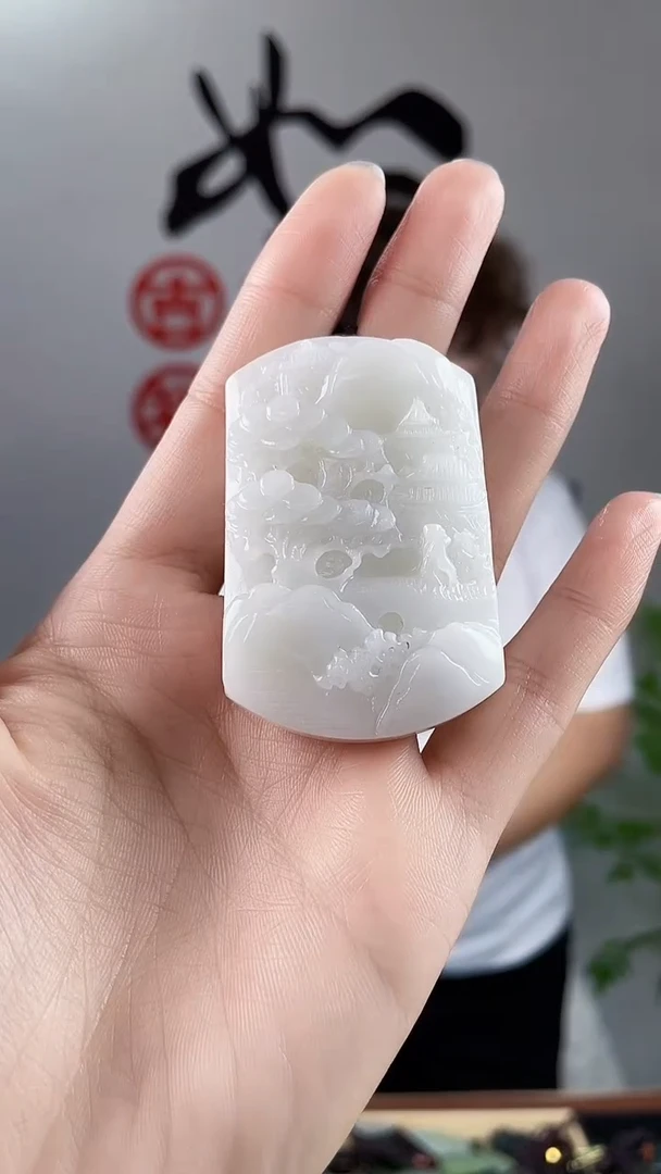和田玉未镶嵌颈饰拍一发一，多样性发货