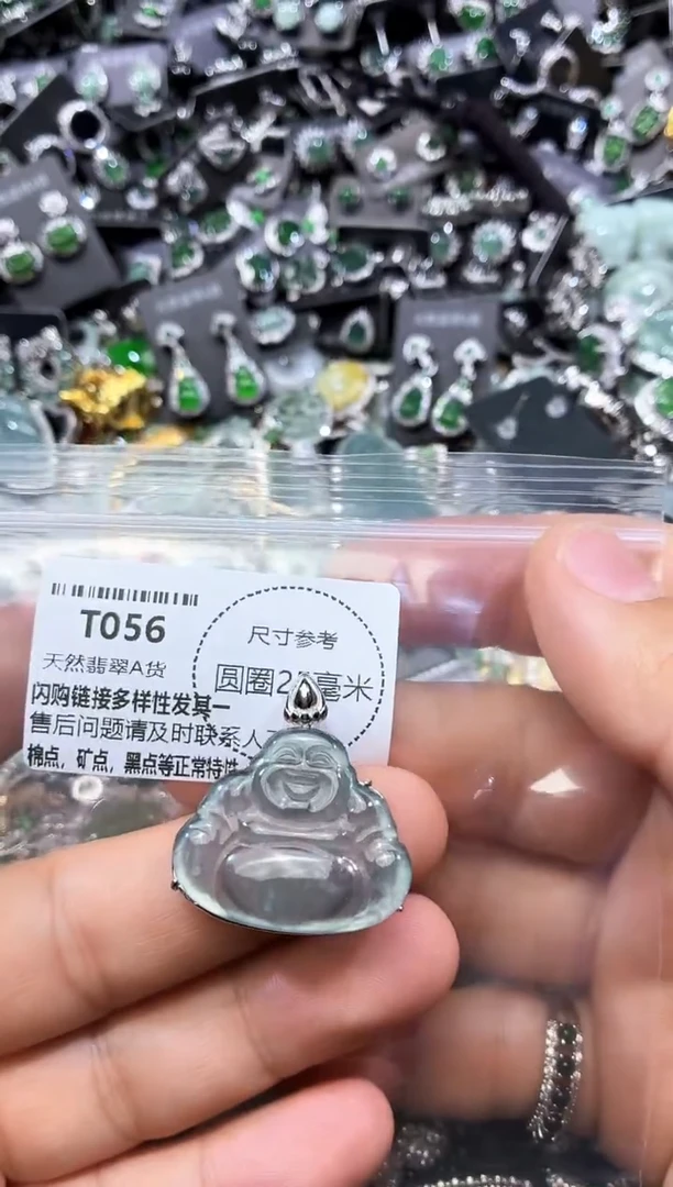 翡翠未镶嵌颈饰T056吊坠